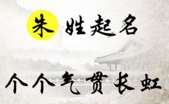 朱姓起名：正气浩然，气势澎湃的男孩女孩名字，个个气贯长虹